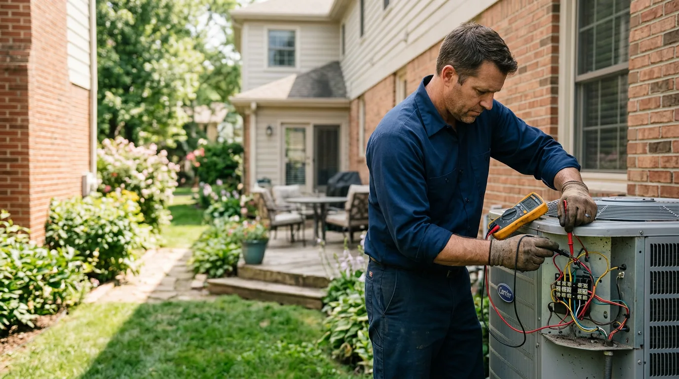 HVAC technician working near Anson, TX